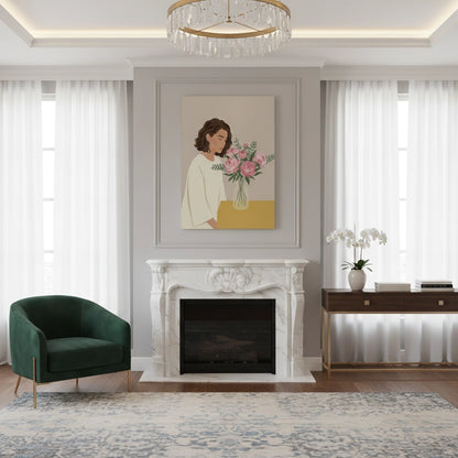 Floral Serenity - Canvas