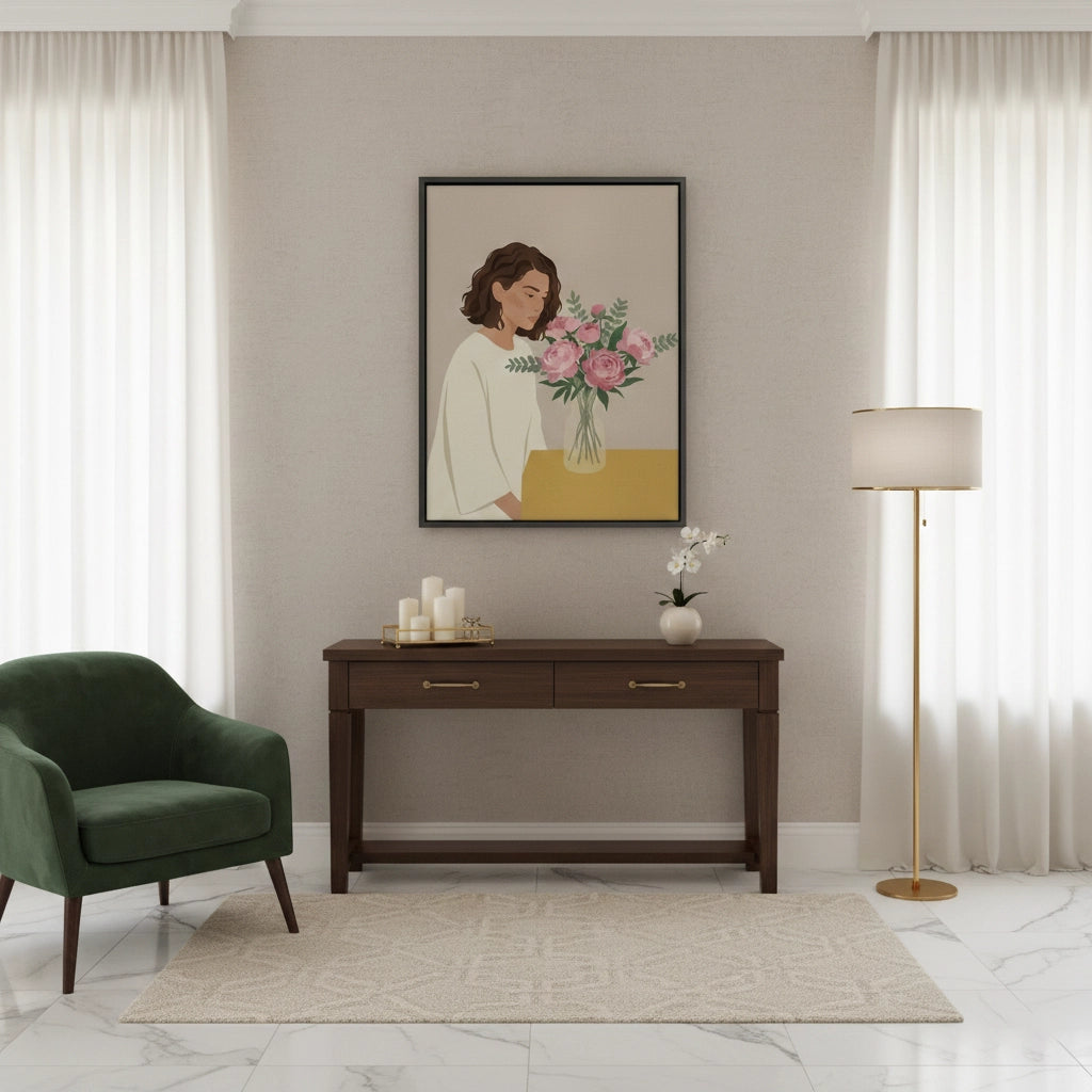 2Floral Serenity - Canvas