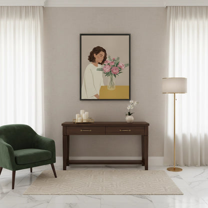 Floral Serenity - Canvas