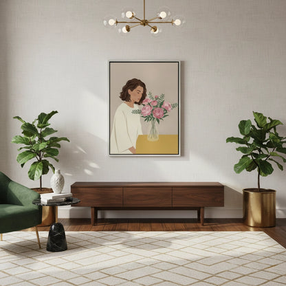 Floral Serenity - Canvas