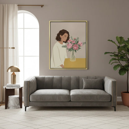 Floral Serenity - Canvas