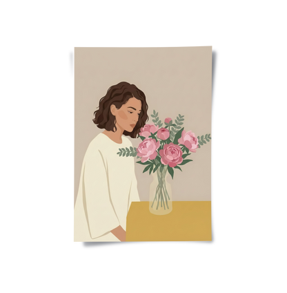 Floral Serenity - Poster