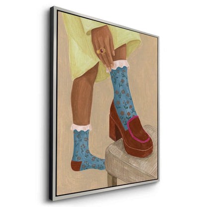 Floral Socks - Canvas
