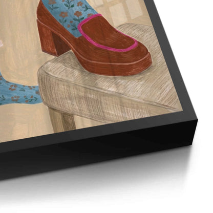 Floral Socks - Fine Art