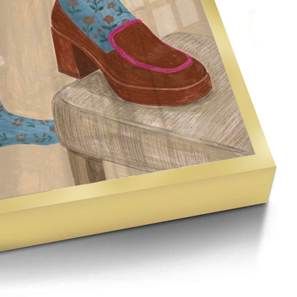 Floral Socks - Fine Art