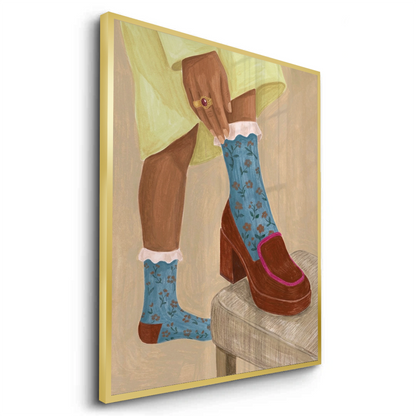 Floral Socks - Fine Art