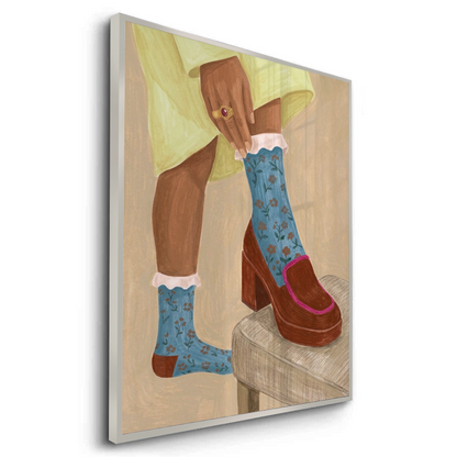 Floral Socks - Fine Art