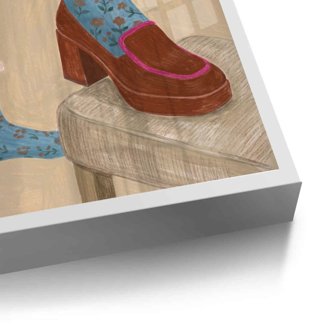 2Floral Socks - Fine Art