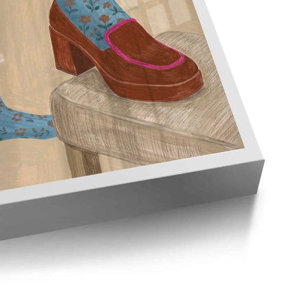 Floral Socks - Fine Art
