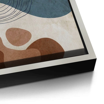 Flowing Lines and Pebbled Shapes - Canvas