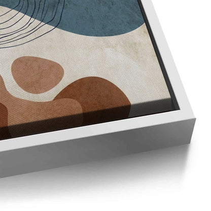 Flowing Lines and Pebbled Shapes - Canvas