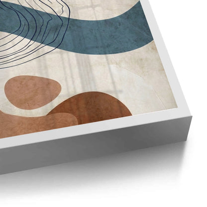 Flowing Lines and Pebbled Shapes - Fine Art