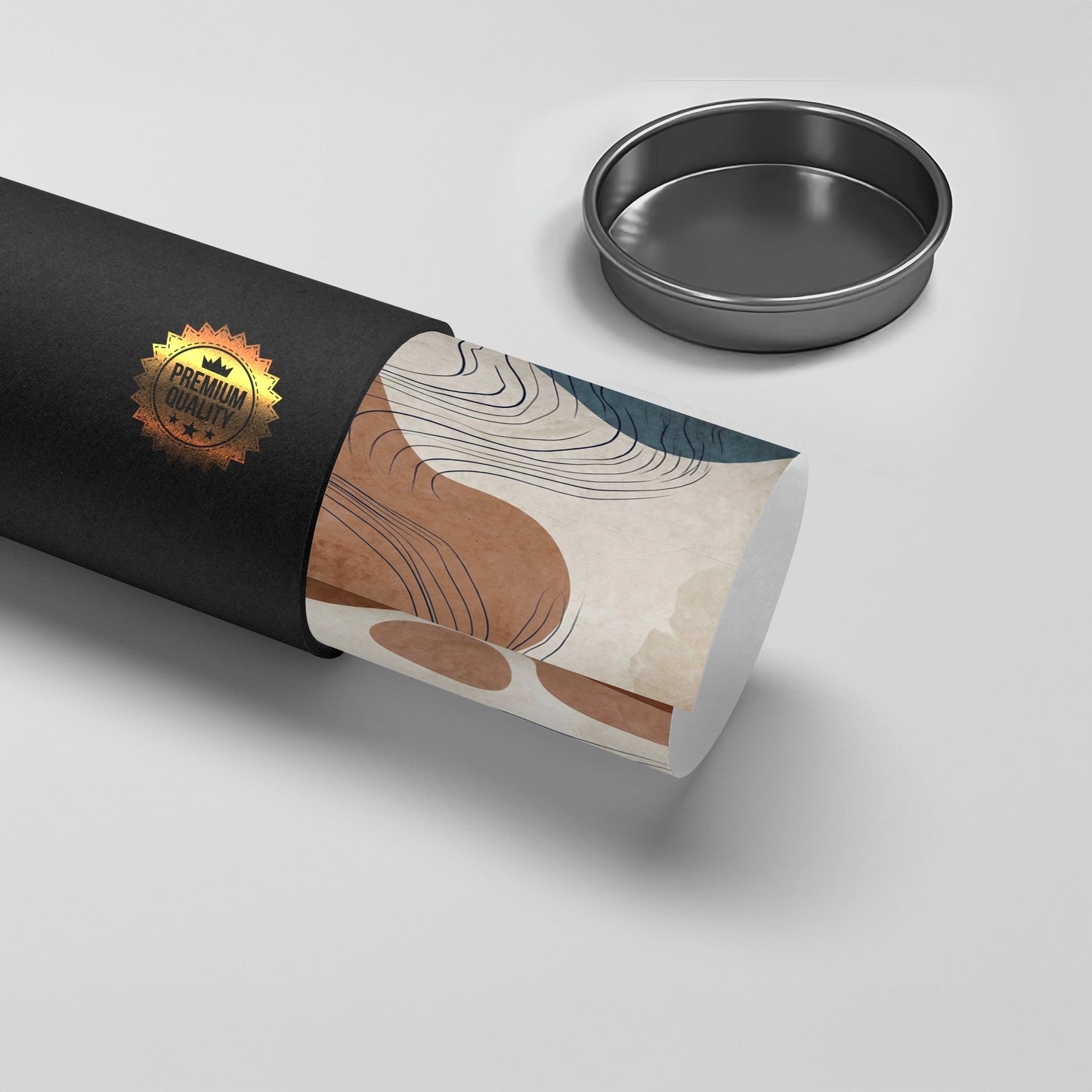 2Flowing Lines and Pebbled Shapes - Poster