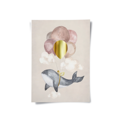 Flying Whale - Poster