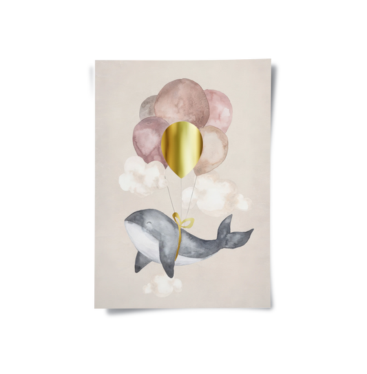 Flying Whale - Poster