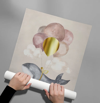 Flying Whale - Poster