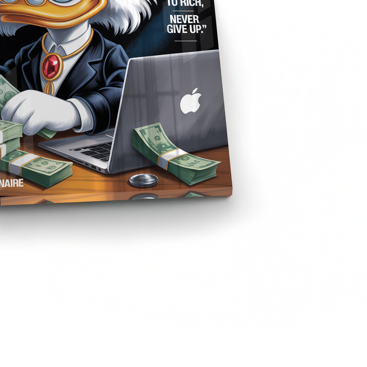 Forbes Scrooge McDuck - Acrylic - Jasmineart.ae