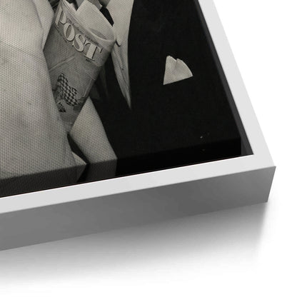 Frank Sinatra Lighting a Cigarette from a Greek Statue - Canvas