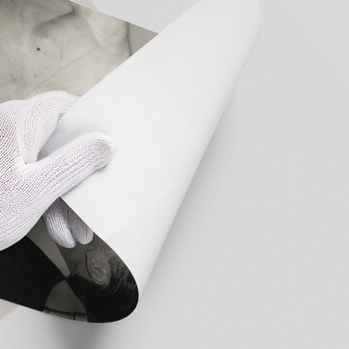 Frank Sinatra Lighting a Cigarette from a Greek Statue - Poster