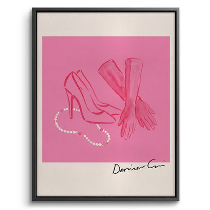 French Chic Pink Fashion - Canvas