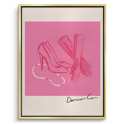 French Chic Pink Fashion - Canvas