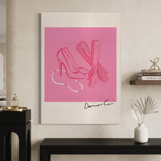French Chic Pink Fashion - Canvas