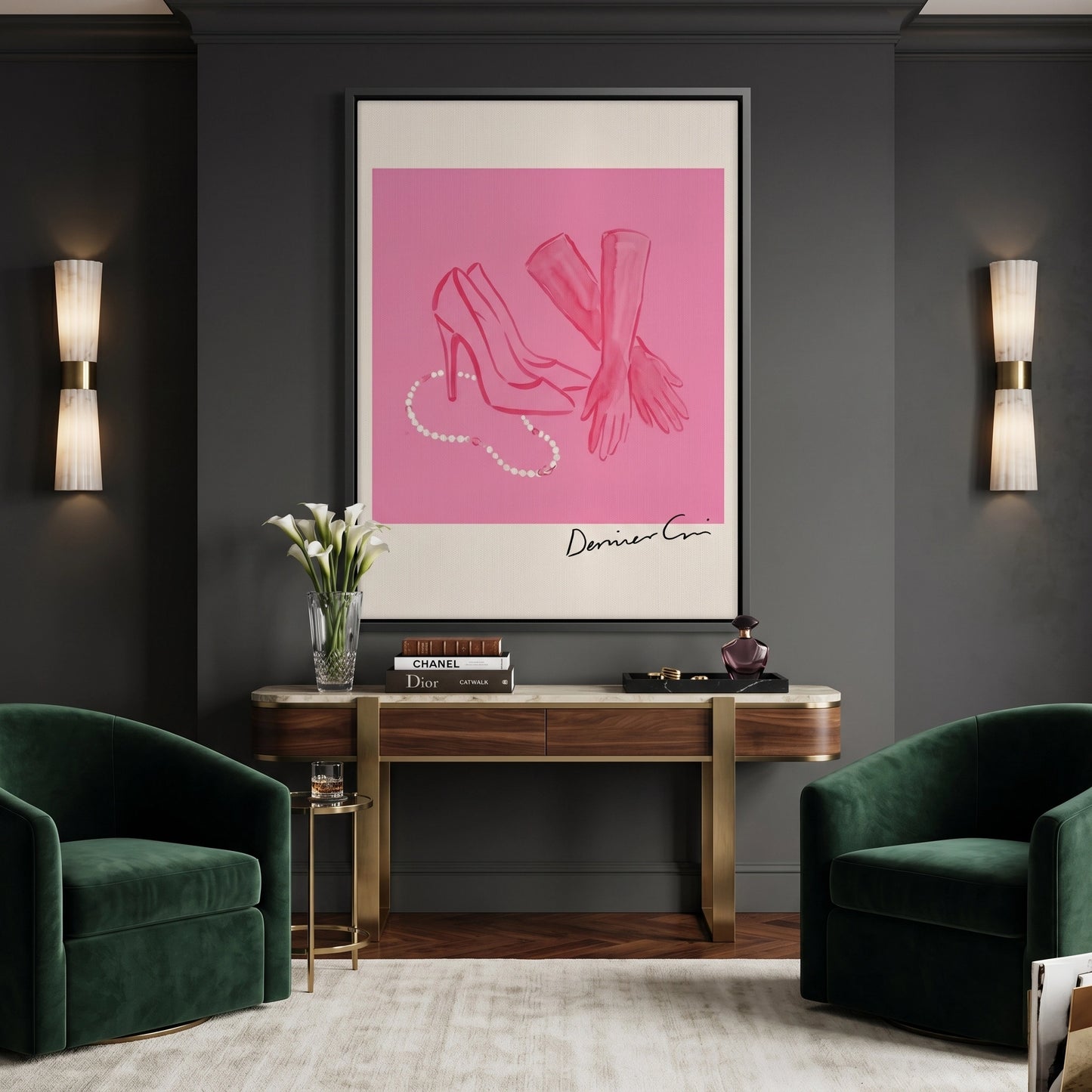 2French Chic Pink Fashion - Canvas