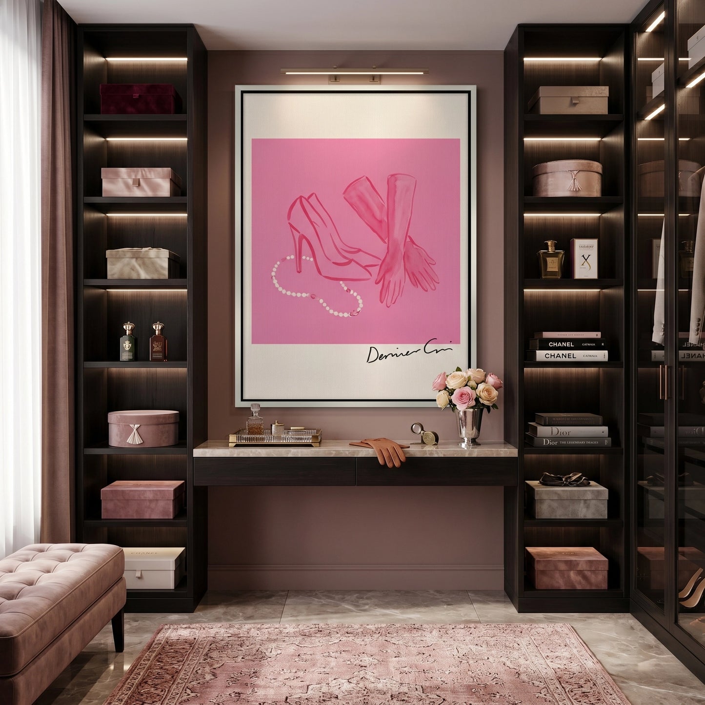 2French Chic Pink Fashion - Canvas
