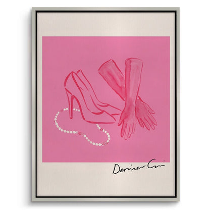 French Chic Pink Fashion - Canvas