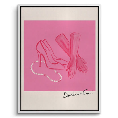 French Chic Pink Fashion - Canvas