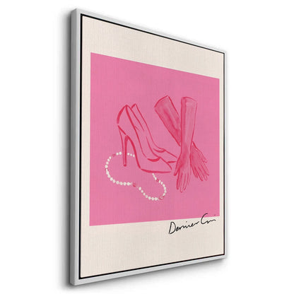 French Chic Pink Fashion - Canvas