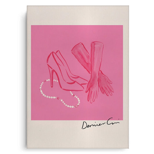 French Chic Pink Fashion - Canvas