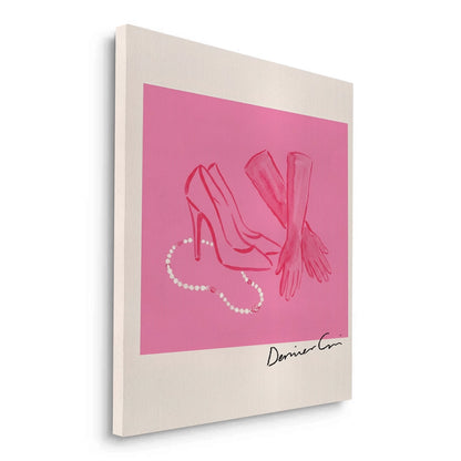 French Chic Pink Fashion - Canvas