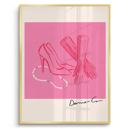 French Chic Pink Fashion - Fine Art