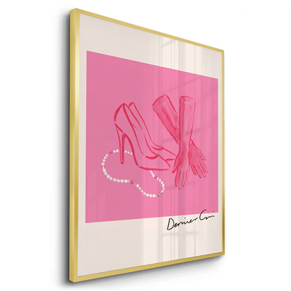 French Chic Pink Fashion - Fine Art