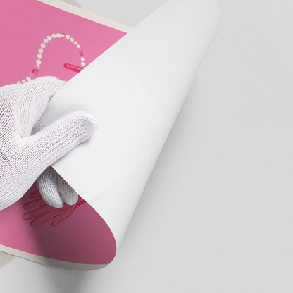 French Chic Pink Fashion - Poster