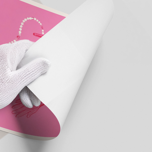 French Chic Pink Fashion - Poster
