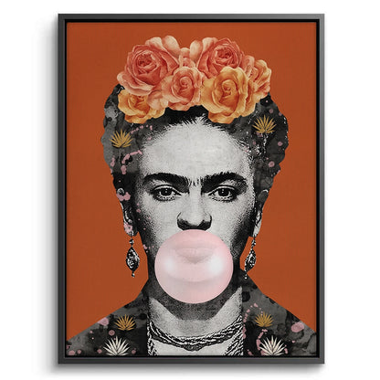 Frida Kahlo Bubblegum - Canvas