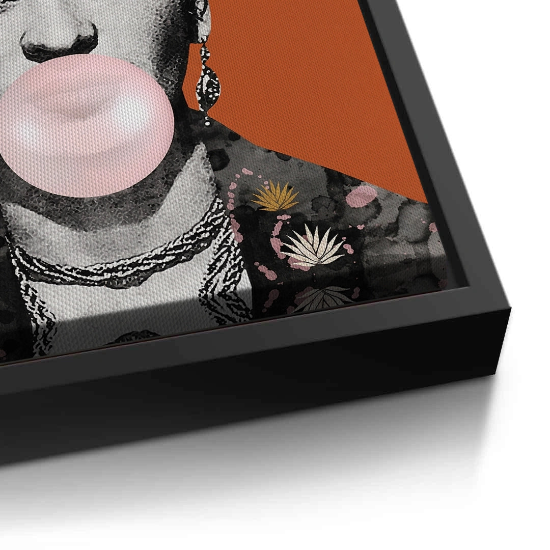2Frida Kahlo Bubblegum - Canvas