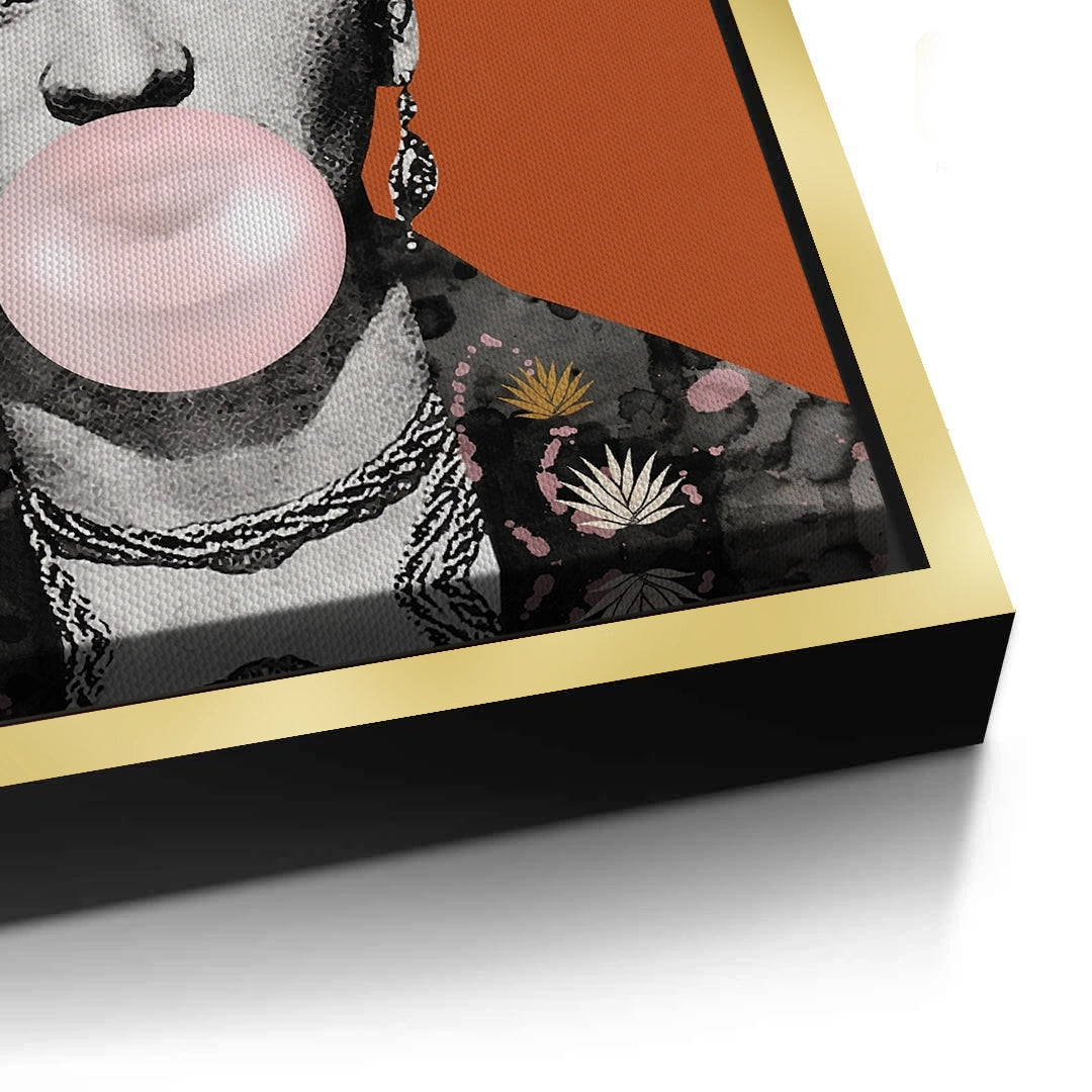 2Frida Kahlo Bubblegum - Canvas