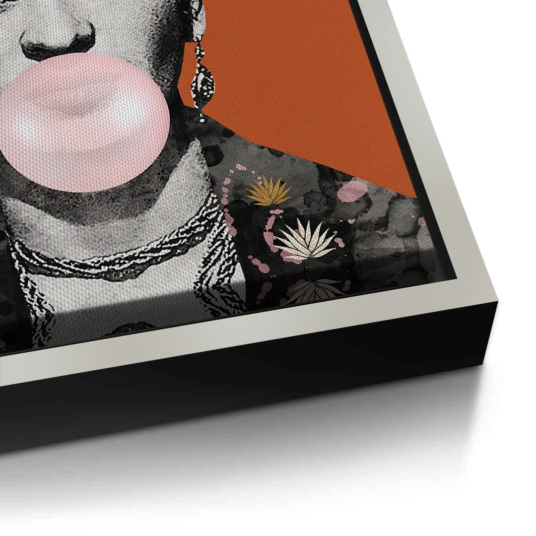 2Frida Kahlo Bubblegum - Canvas