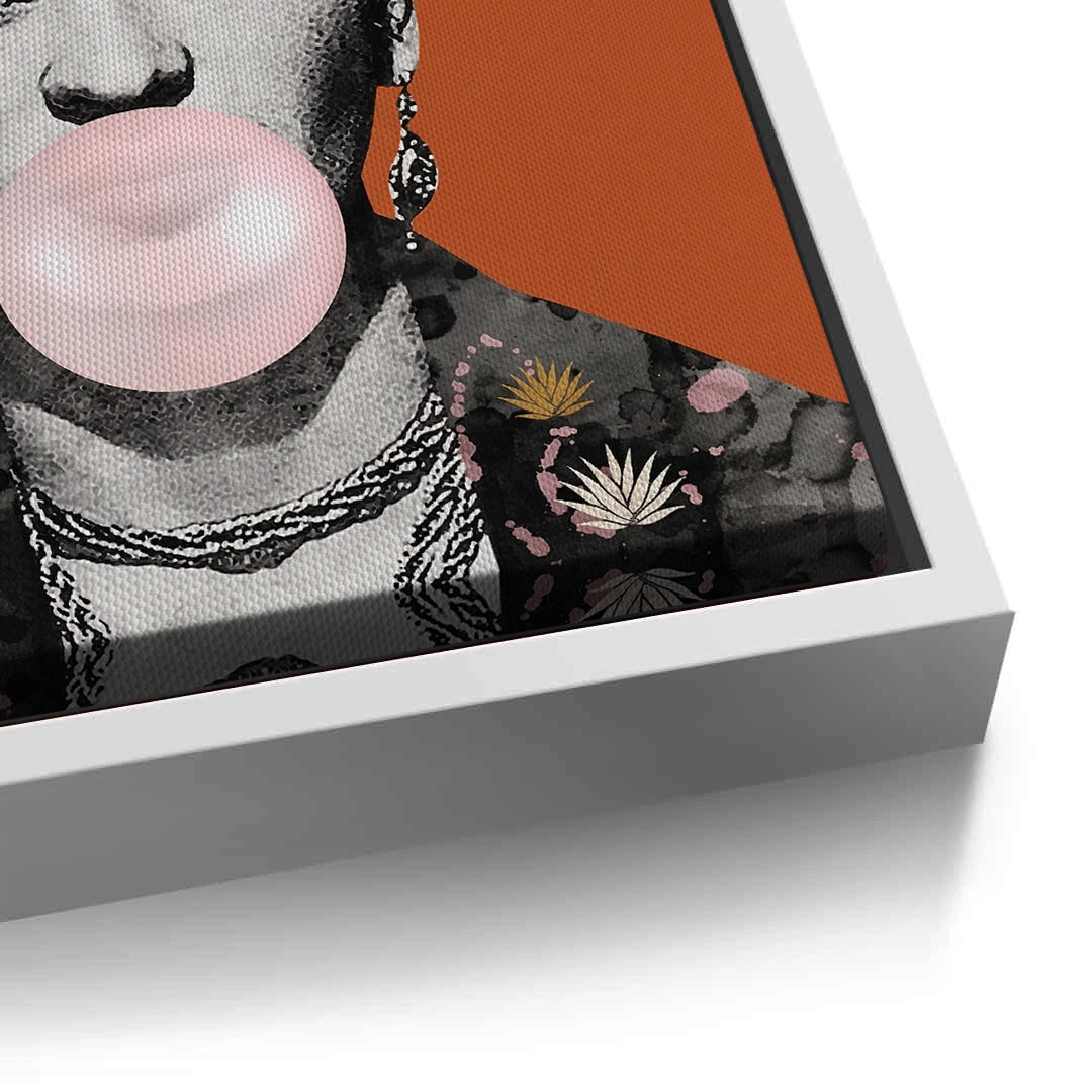 2Frida Kahlo Bubblegum - Canvas