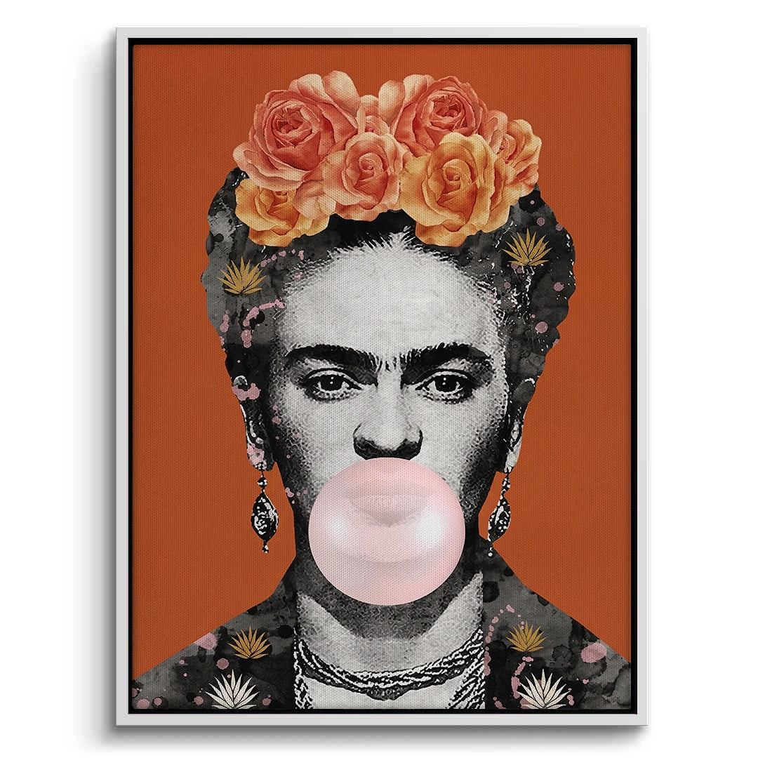 2Frida Kahlo Bubblegum - Canvas