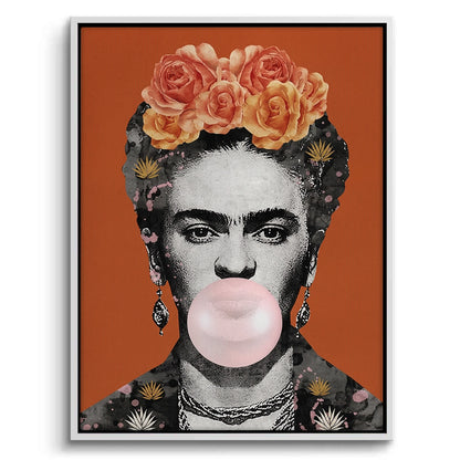 Frida Kahlo Bubblegum - Canvas