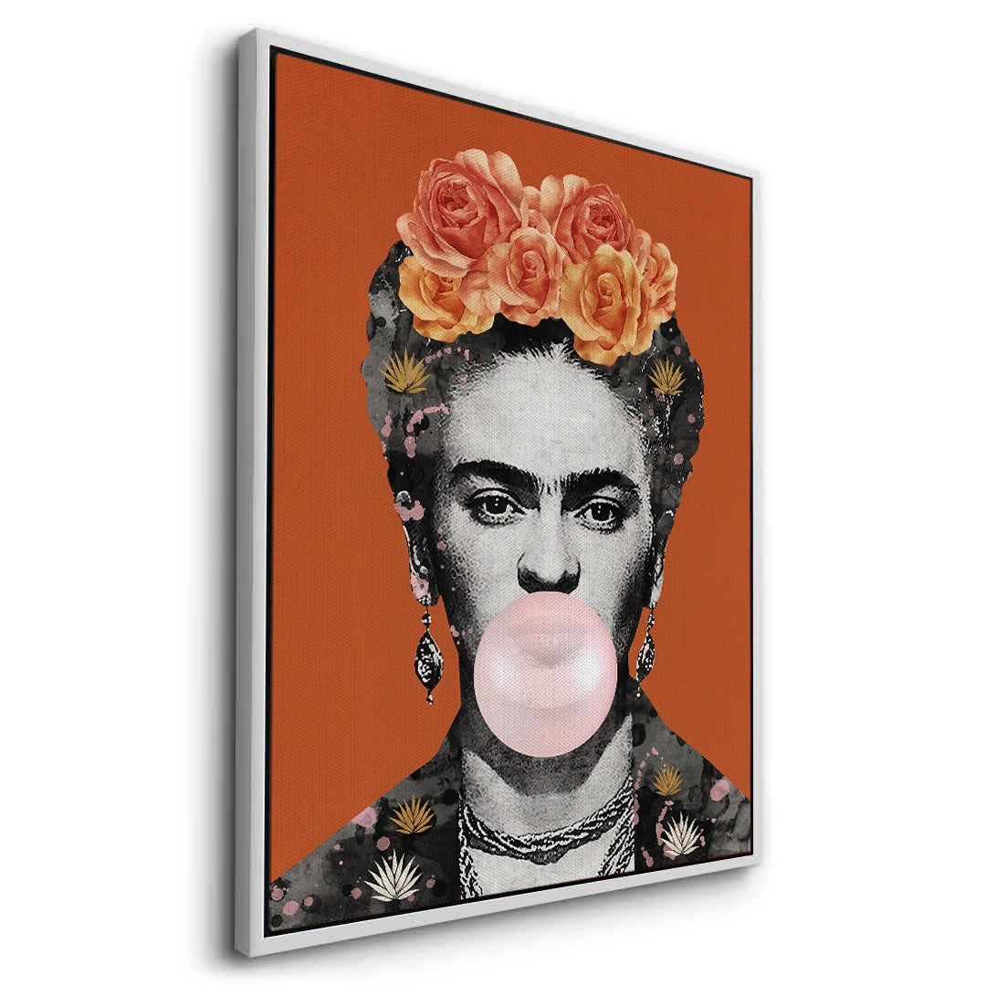 2Frida Kahlo Bubblegum - Canvas