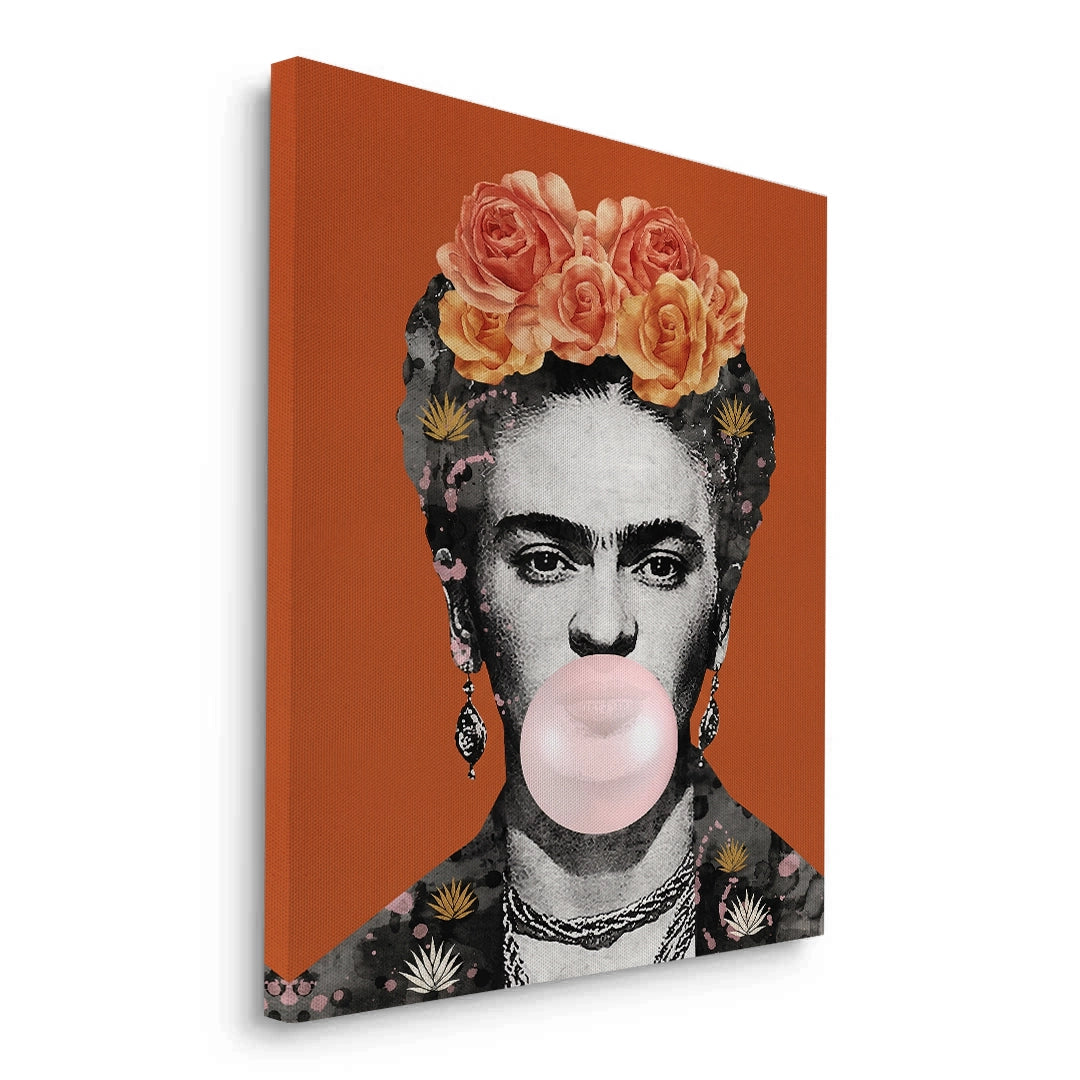 2Frida Kahlo Bubblegum - Canvas
