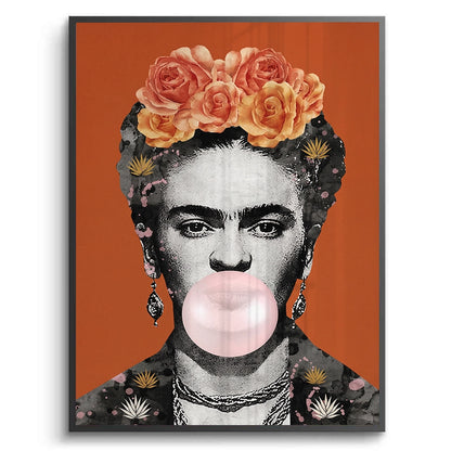 Frida Kahlo Bubblegum - Fine Art