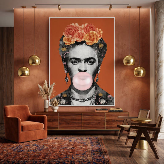 Frida Kahlo Bubblegum - Fine Art
