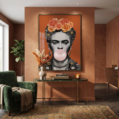 Frida Kahlo Bubblegum - Fine Art
