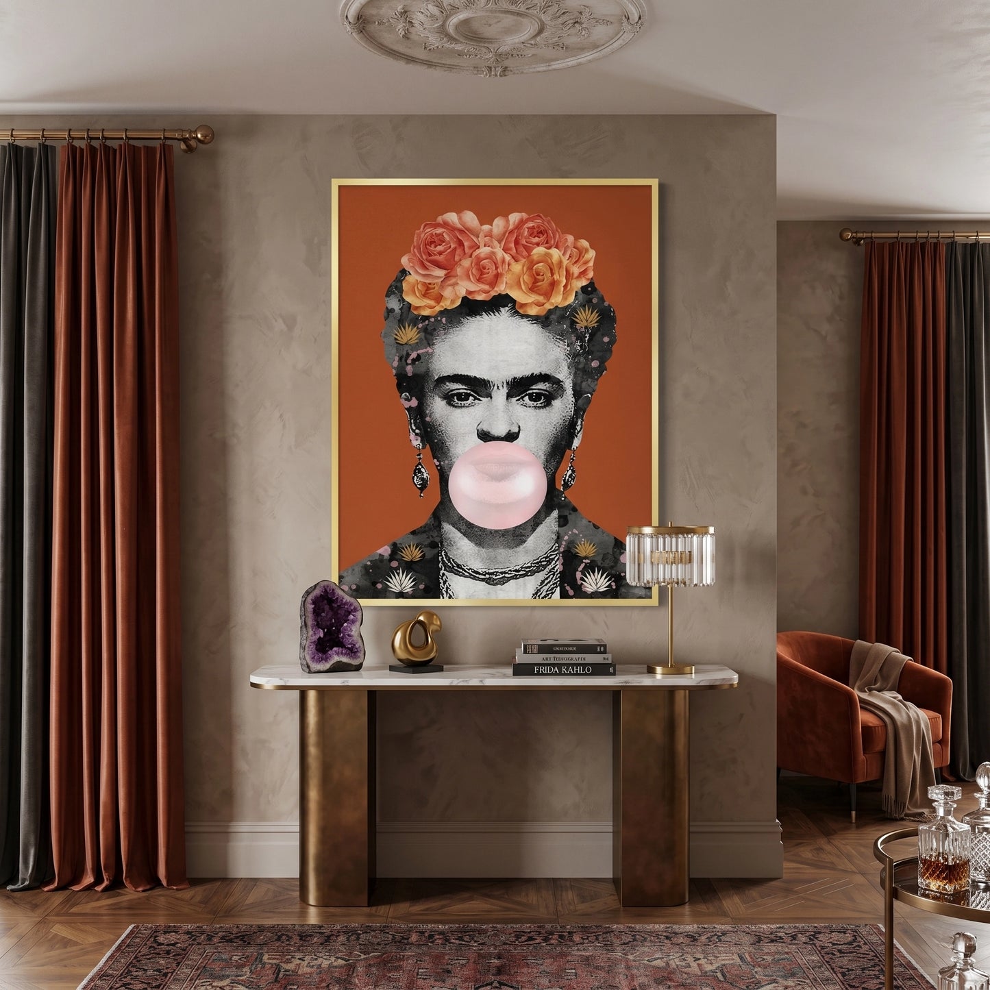 2Frida Kahlo Bubblegum - Fine Art